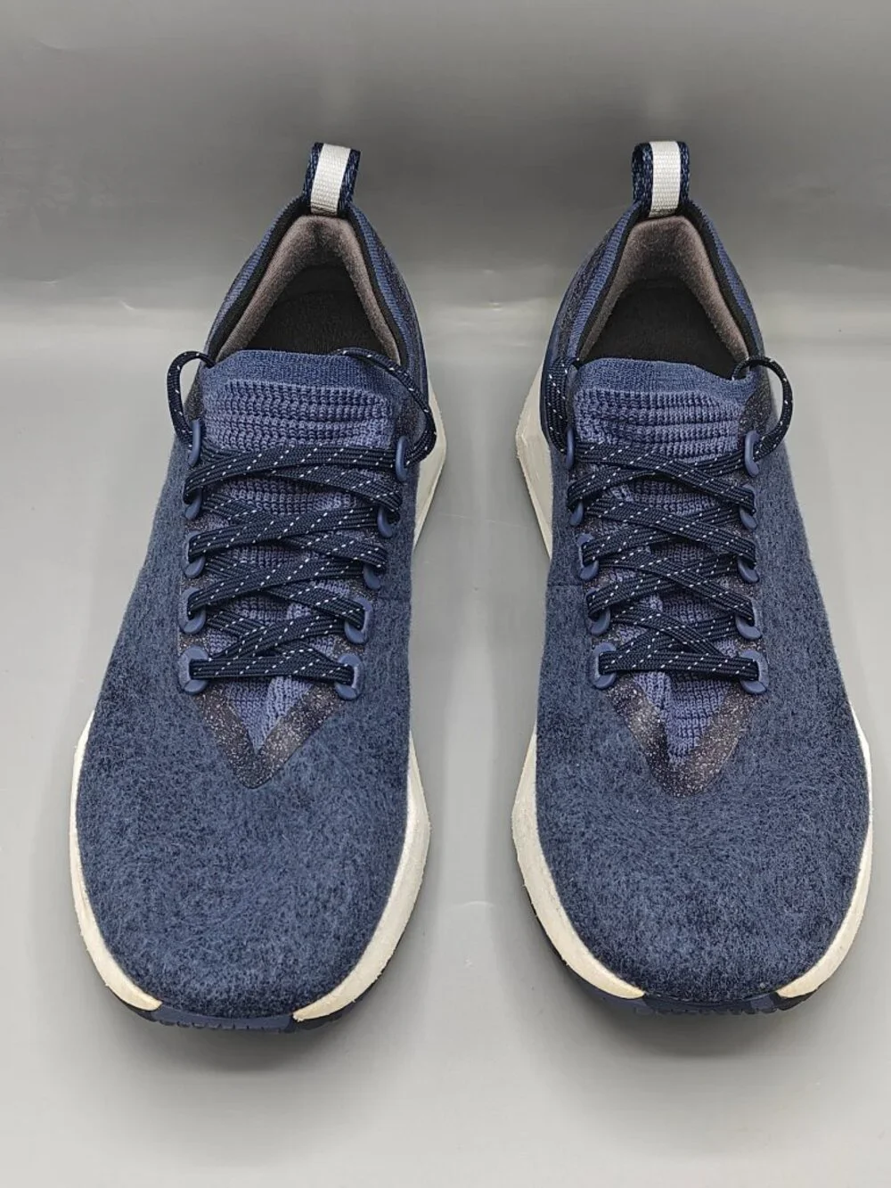 Allbirds Wool Flyer Mizzles Navy Blue Athletic Lace Up Running Shoes Men's